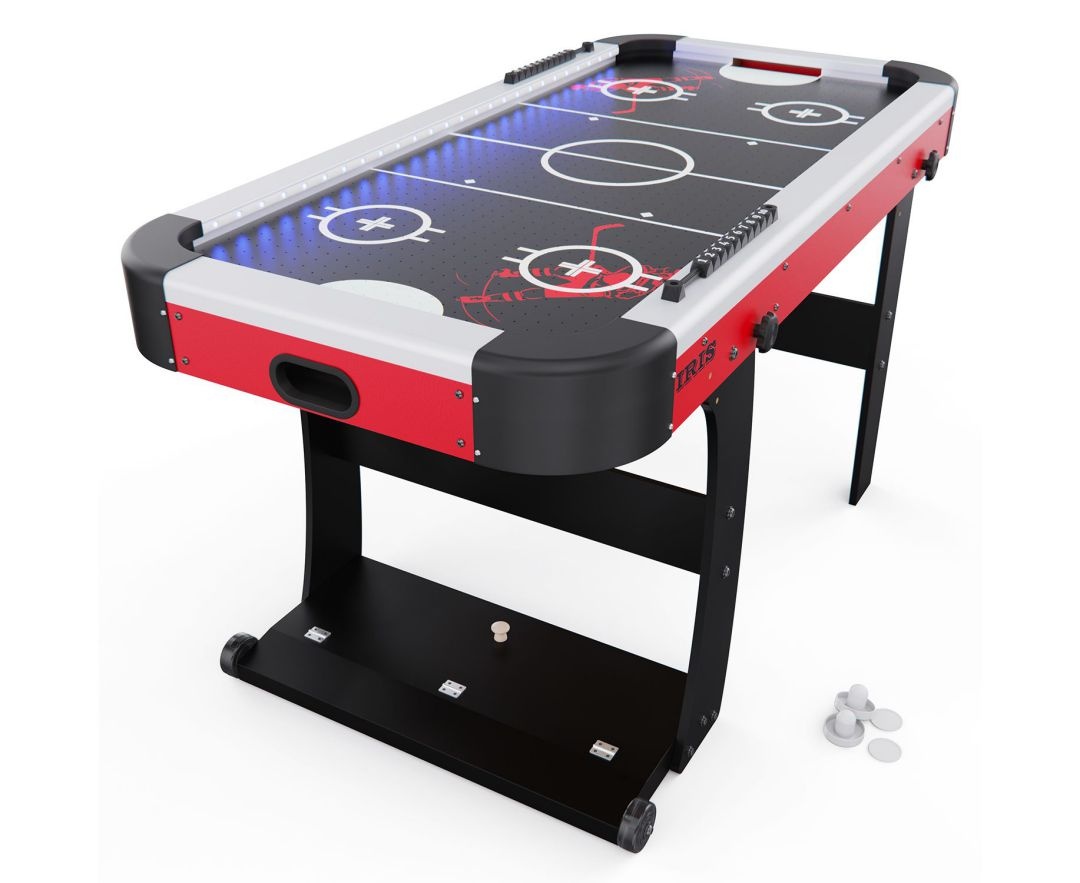 Игровой стол - аэрохоккей DFC IRIS 153 х 76 см с подсветкой