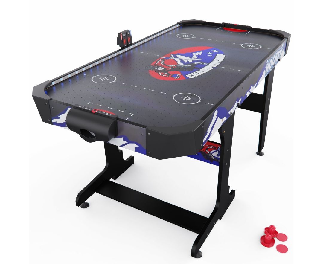 Игровой стол – аэрохоккей с подсветкой DFC Championship 53 складной