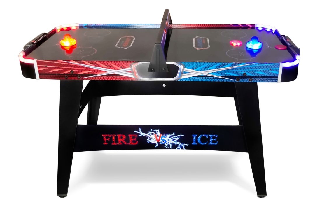 Игровой стол аэрохоккей Fire Ice 4ф