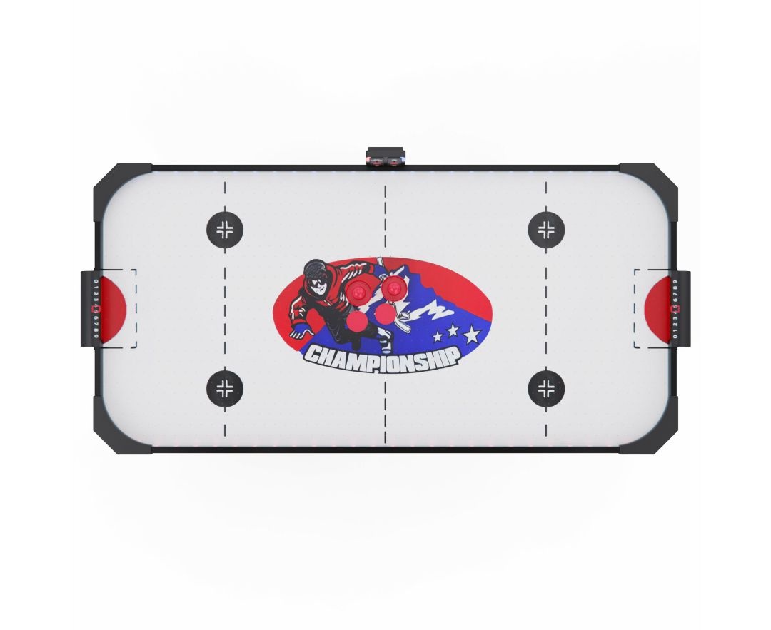Игровой стол – аэрохоккей с подсветкой DFC Championship 53 складной белый
